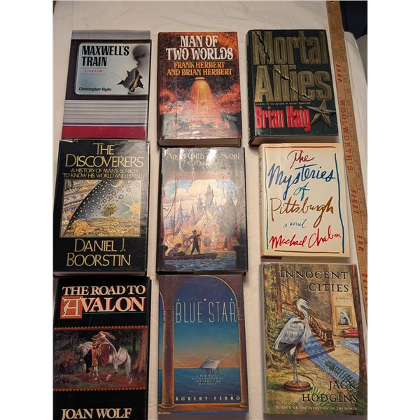 FIRST EDITION Hard Cover Novels Maxwell's Train Christopher Hyde / Man of Two Worlds Frank Herbert /