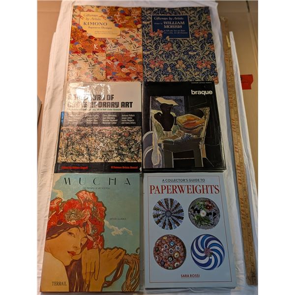 Japanese Kimono Designs / Mucha Art Nouveau Terrail / Paperweights Sara Rossi / A Treasury of Contem