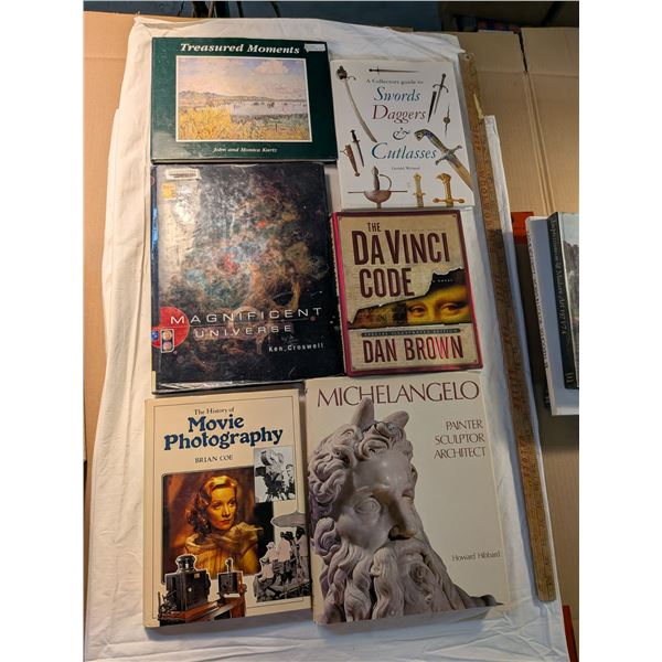 Treasured Moments / Swords, Daggars and Cutlasses / Magnificent Universe / Da Vinci Code Dan Brown /