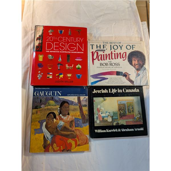 20th Century Designs / The Joy of Painting Bob Ross / Gauguin The Color Library of Art / Jewish Life