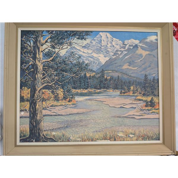 Mountain River Pallett Knife Jean Cameon 34 x 28.5