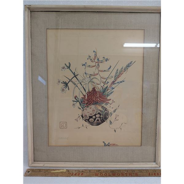 Mayan Vase' Dimitry Alexandroff 1930s 19 x 22.5