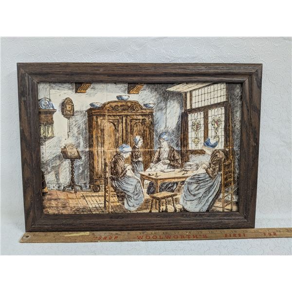 Reproduction Danish Tiles D.A.C. Artz 20  x 14.5