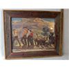 Image 2 : Railroad Workers Calendar Framed Print 22.5 x 21 AR Stapleton