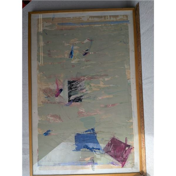 Original Abstract Signed 22 x 36 Horizon Art