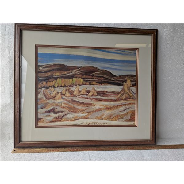 Late Harvest Millerville AY Jackson Print 26 x 22 Group of Seven