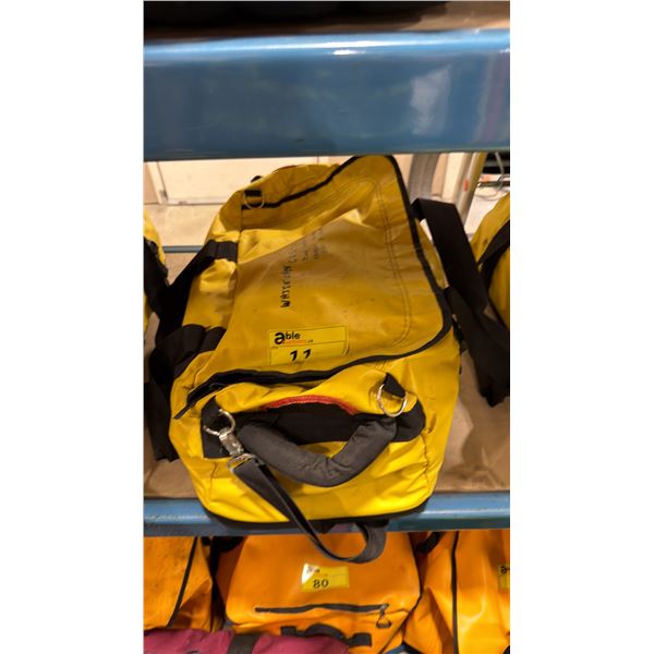NORTH 49 MARINE COMMERCIAL BACKCOUNTRY EMERGENCY ROADSIDE KIT IN YELLOW DUFFEL STYLE DRY BAG