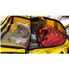 Image 2 : NORTH 49 MARINE COMMERCIAL BACKCOUNTRY EMERGENCY ROADSIDE KIT IN YELLOW DUFFEL STYLE DRY BAG