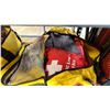 Image 2 : NORTH 49 MARINE COMMERCIAL BACKCOUNTRY EMERGENCY ROADSIDE KIT IN YELLOW DUFFEL STYLE DRY BAG