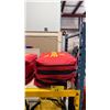 Image 1 : 2 COMMERCIAL CONTRACTOR SPILL RESPONSE KITS IN RED SOFT TRANSPORT BAGS