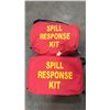 Image 2 : 2 COMMERCIAL CONTRACTOR SPILL RESPONSE KITS IN RED SOFT TRANSPORT BAGS