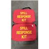 Image 2 : 2 COMMERCIAL CONTRACTOR SPILL RESPONSE KITS IN RED SOFT TRANSPORT BAGS