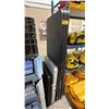 Image 2 : 3 BLACK PLASTIC 6' FOLDING TABLES, BLACK PLASTIC 4' HALF FOLD TABLE, & WHITE PLASTIC 6' HALF FOLD