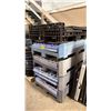 Image 1 : 5 INDUSTRIAL PLASTIC FOLDING TRANSPORT PALLET CRATES *MUST TAKE ALL*