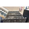 Image 2 : 5 INDUSTRIAL PLASTIC FOLDING TRANSPORT PALLET CRATES *MUST TAKE ALL*