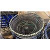 Image 2 : 5 LADNER COMMERCIAL STAINLESS STEEL STACKING MESH PRAWN TRAPS