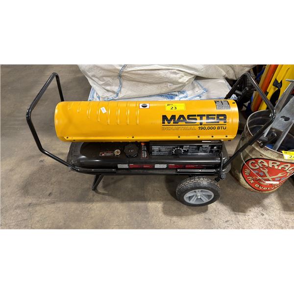 MASTER 190TMHD-KFA YELLOW 190,000 BTU MOBILE KEROSENE JOBSITE HEATER