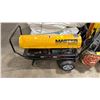 Image 1 : MASTER 190TMHD-KFA YELLOW 190,000 BTU MOBILE KEROSENE JOBSITE HEATER