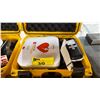 Image 2 : PHYSIO CONTROL LIFEPAK CR2 COMMERCIAL AED DEFIBRILLATOR IN NANUK 915 YELLOW HARD TRANSPORT CASE