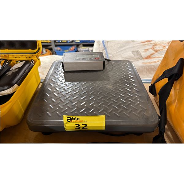 MYWEIGH HD-300 GREY 300 LBS CAPACITY DIGITAL TABLETOP PACKAGING SCALE *MISSING POWER ADAPTER*