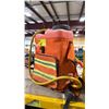 Image 3 : VGD WETJET 5 RED PLASTIC COMMERCIAL FIRE BACKPACK WATER SPRAYER, PLASTIC CRATE OF ASSORTED FUNNELS,