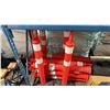 Image 2 : ASSORTED INDUSTRIAL ULINE DELINEATOR POSTS, RUBBER BASES, & TRAFFIC CONES