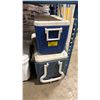 Image 1 : 2 BLUE ASSORTED SIZED PORTABLE COOLERS *MUST TAKE BOTH*