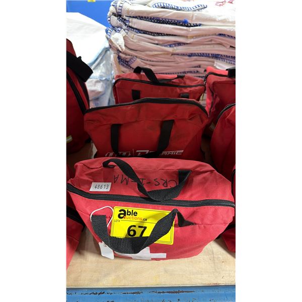 3 COMMERCIAL LEVEL 1 FIRST AID KITS IN SOFT TRANSPORT BAGS *MUST TAKE 3*