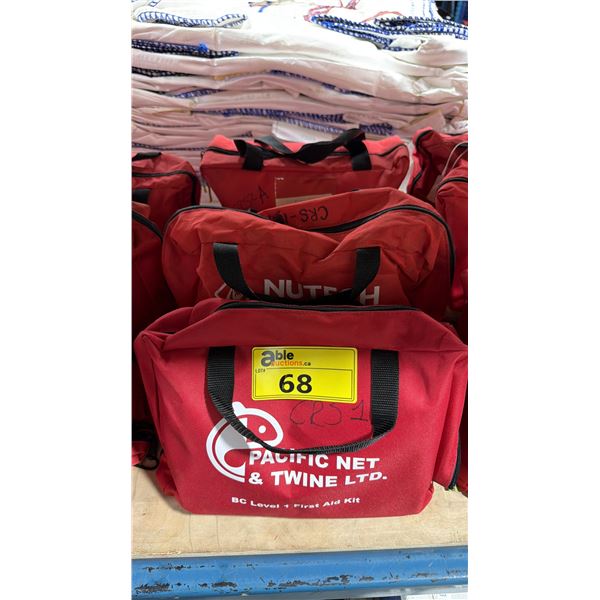 3 COMMERCIAL LEVEL 1 FIRST AID KITS IN SOFT TRANSPORT BAGS *MUST TAKE 3*