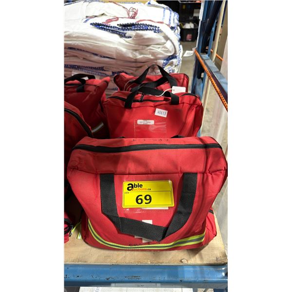 3 COMMERCIAL LEVEL 1 FIRST AID KITS IN SOFT TRANSPORT BAGS *MUST TAKE 3*