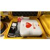 Image 2 : PHYSIO CONTROL LIFEPAK CR2 COMMERCIAL AED DEFIBRILLATOR IN NANUK 915 YELLOW HARD TRANSPORT CASE