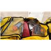 Image 2 : NORTH 49 MARINE COMMERCIAL BACKCOUNTRY EMERGENCY ROADSIDE KIT IN YELLOW DUFFEL STYLE DRY BAG