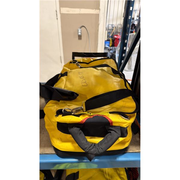 NORTH 49 MARINE COMMERCIAL BACKCOUNTRY EMERGENCY ROADSIDE KIT IN YELLOW DUFFEL STYLE DRY BAG