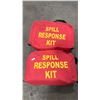 Image 2 : 2 COMMERCIAL CONTRACTOR SPILL RESPONSE KITS IN RED SOFT TRANSPORT BAGS