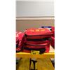 Image 1 : 2 COMMERCIAL CONTRACTOR SPILL RESPONSE KITS IN RED SOFT TRANSPORT BAGS
