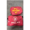 Image 2 : 2 COMMERCIAL CONTRACTOR SPILL RESPONSE KITS IN RED SOFT TRANSPORT BAGS *INCOMPLETE*