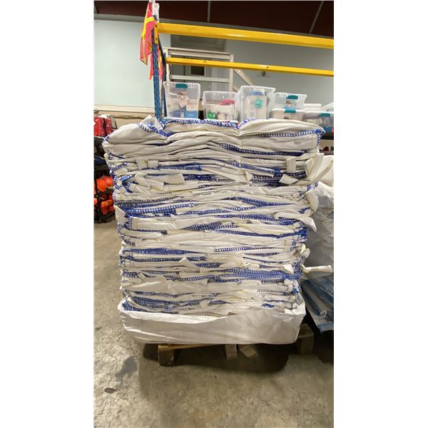 PALLET OF 38" X 38" X 54" COMMERCIAL PLASTIC WOVEN TRANSPORT BAGS *MUST TAKE ALL ON PALLET*