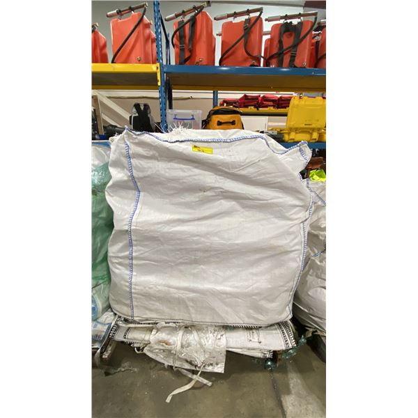 PALLET OF 38" X 38" X 54" COMMERCIAL PLASTIC WOVEN TRANSPORT BAGS *MUST TAKE ALL ON PALLET*