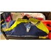 Image 2 : 2 MUSTANG SURVIVAL SIZE XXL / L COMMERCIAL DRY SUITS & ORANGE SINGLE LIFE PRESERVER