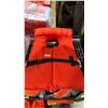 Image 3 : 2 MUSTANG SURVIVAL SIZE XXL / L COMMERCIAL DRY SUITS & ORANGE SINGLE LIFE PRESERVER