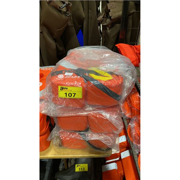 3 MUSTANG SURVIVAL SOLAS TYPE 1 ADULT LIFE JACKETS