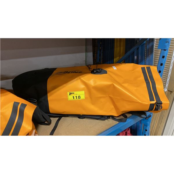 COMMERCIAL BACKCOUNTRY LEVEL 3 EMERGENCY FIRST AID KIT IN ORANGE SEAL LINE BACKPACK DRY BAG