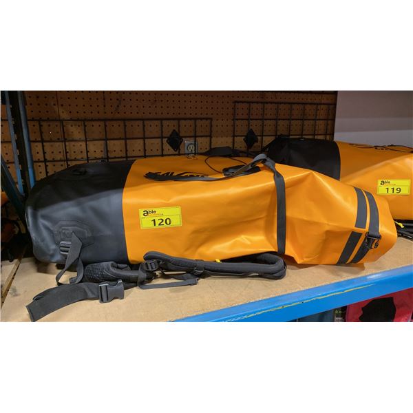 COMMERCIAL BACKCOUNTRY LEVEL 3 EMERGENCY FIRST AID KIT IN ORANGE SEAL LINE BACKPACK DRY BAG