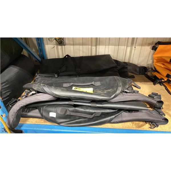 3 BLACK MOUNTAIN EQUIPMENT COMPANY OUTDOOR BACKPACK DRY BAGS