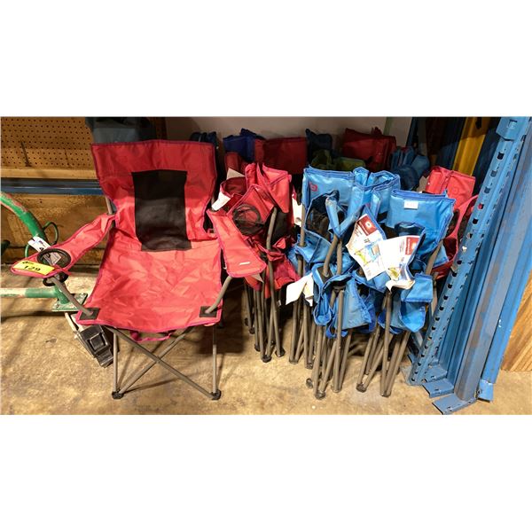 LARGE ASSORTMENT OF OUTDOOR FOLDING CHAIRS *MUST TAKE ALL*