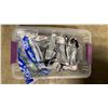 Image 2 : CLEAR PLASTIC BIN OF INDUSTRIAL SAFETY GLASSES *BIN INCLUDED*