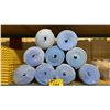Image 1 : 9 BLUE COMMERCIAL FOAM OUTDOOR BED ROLLS *MUST TAKE ALL*