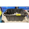 Image 1 : BLACK PLASTIC BIN OF HYTERA HANDHELD RADIOS, & AMOUR-X PROTECTIVE CASES *BIN INCLUDED*