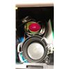 Image 2 : 2 PLASTIC BINS OF ASSORTED OUTDOOR DISHWARE & ITEMS *BINS INCLUDED*