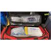 Image 2 : COMMERCIAL BACKCOUNTRY LEVEL 3 EMERGENCY FIRST AID KIT IN RED DUFFEL STYLE TRANSPORT BAG